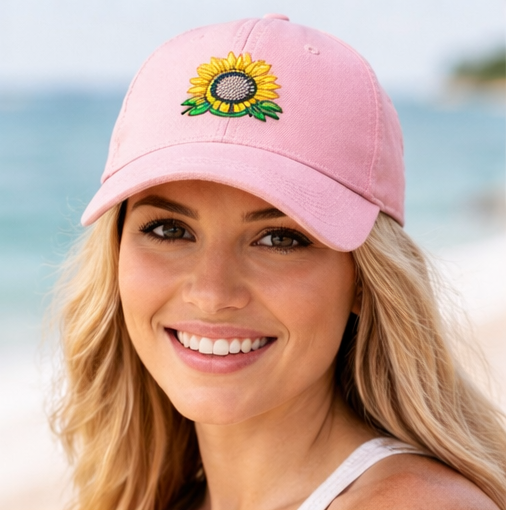 3D Puff Embroidered Caps - Raised Logo Design