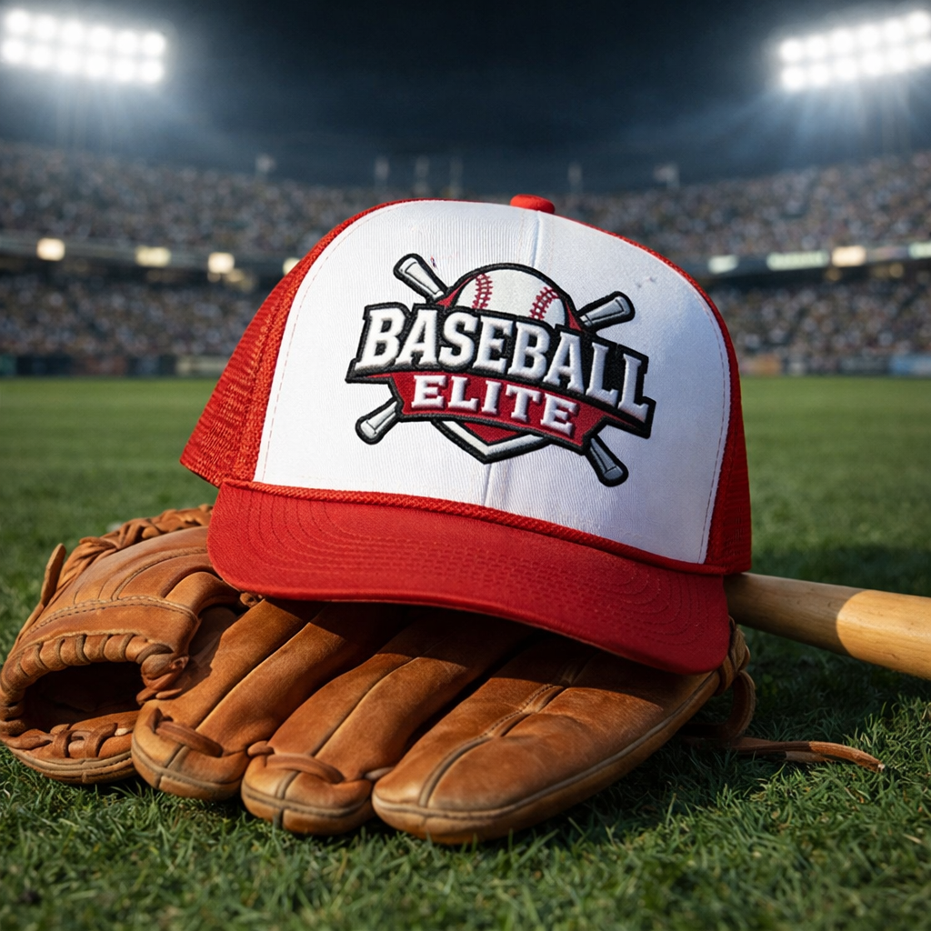 Embroidered Mesh Cap - Breathable Design